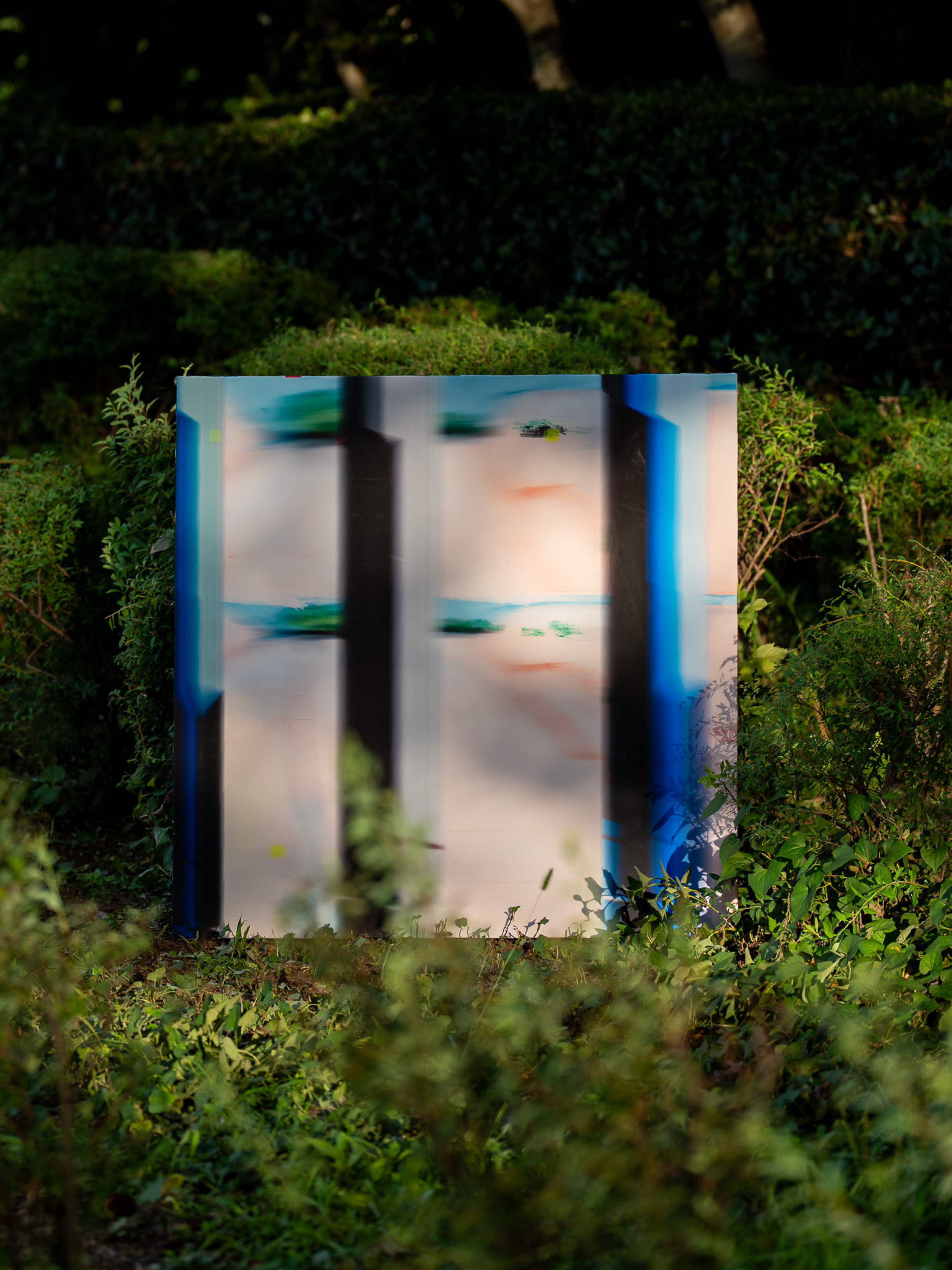 Light6, mixed media on canvas, 91 × 91 cm each, 2025, by Asa Aida