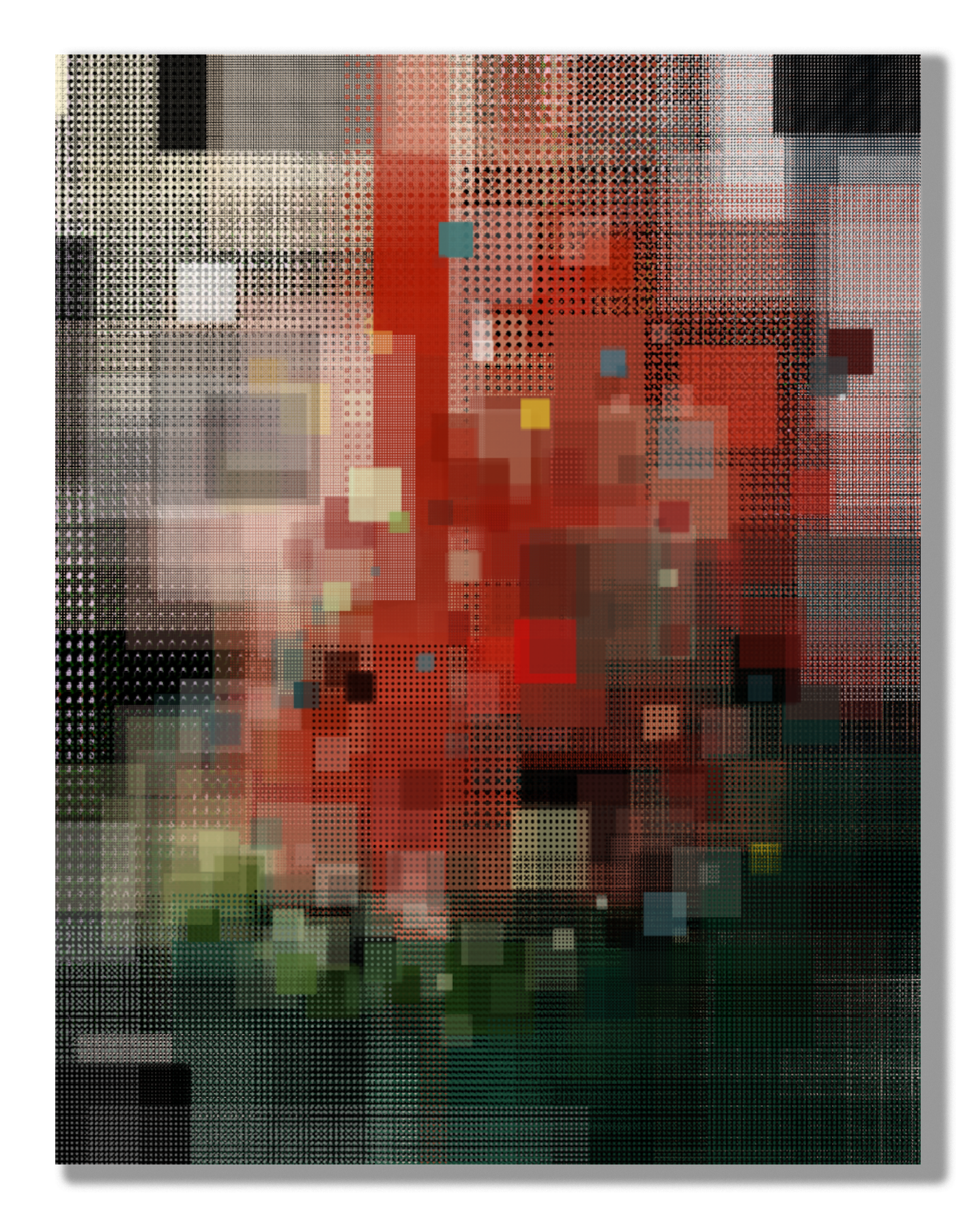 SuikA3, mixed media on canvas, 116.7 × 91 cm, 2023, by Asa Aida